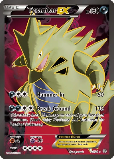 AOR: Tyranitar EX (91 Full Art) (Holofoil)
