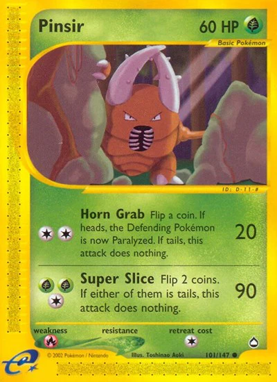 AQ: Pinsir (Reverse Holofoil)