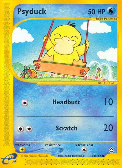 AQ: Psyduck (Reverse Holofoil)