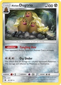 BLE: Alolan Dugtrio - 87/149 (Cosmos Holo) (Holofoil)