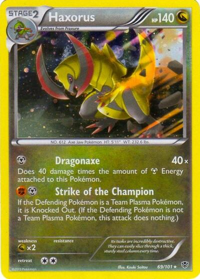 BLE: Haxorus - 69/101 (Cosmos Holo) (Holofoil)