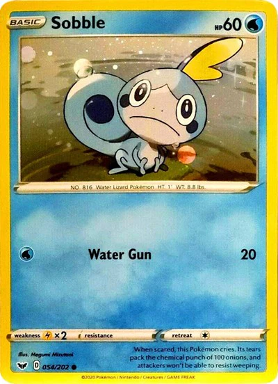 BLE: Sobble - 54/202 (Cosmos Holo) (Holofoil)