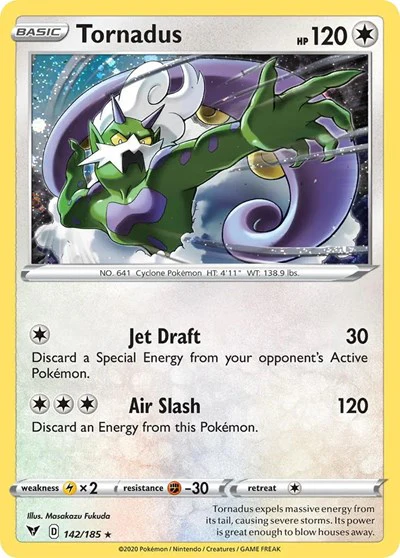BLE: Tornadus - 142/185 (Cosmos Holo) (Holofoil)