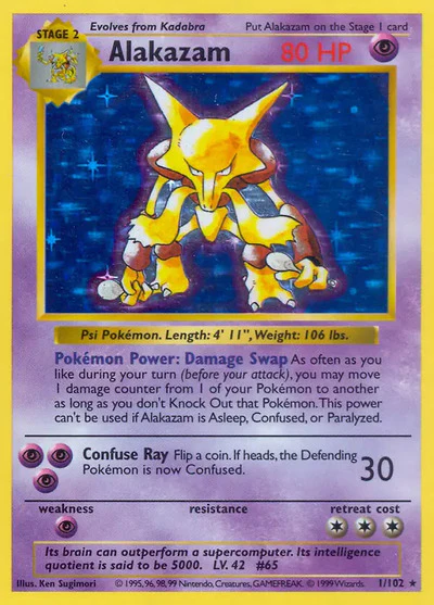 BSS: Alakazam (Unlimited Holofoil)
