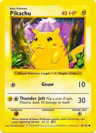 BSS: Pikachu (Red Cheeks) (1st Edition)