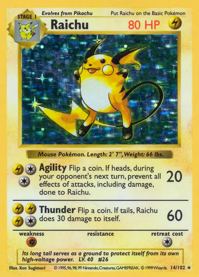 BSS: Raichu (Unlimited Holofoil)