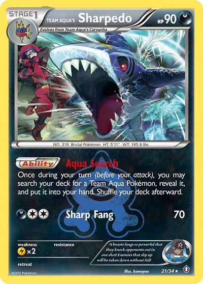 DCR: Team Aqua's Sharpedo (Reverse Holofoil)