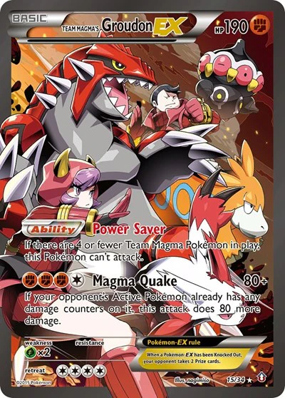 DCR: Team Magma's Groudon EX (Holofoil)