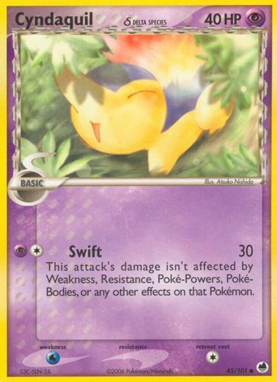 DF: Cyndaquil (Delta Species) (Reverse Holofoil)