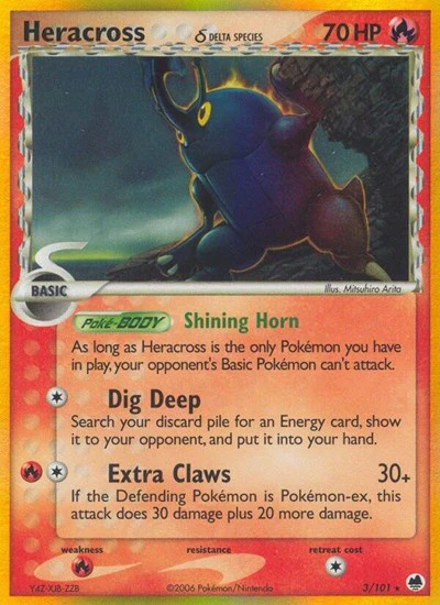 DF: Heracross (Delta Species) (Reverse Holofoil)
