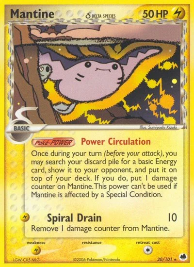 DF: Mantine (Delta Species) (Reverse Holofoil)