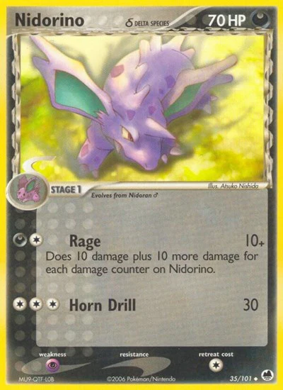 DF: Nidorino (Delta Species) (Reverse Holofoil)