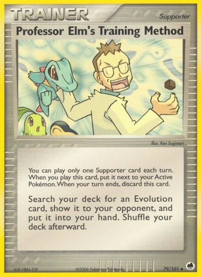 DF: Professor Elm's Training Method (Reverse Holofoil)