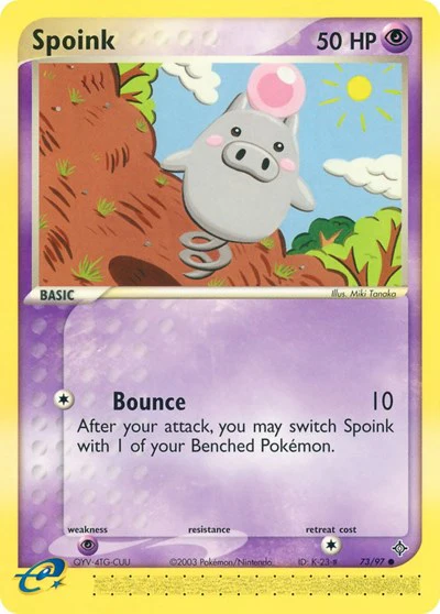 DR: Spoink - 73/97 (Reverse Holofoil)