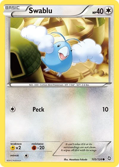 DRX: Swablu (105) (Reverse Holofoil)