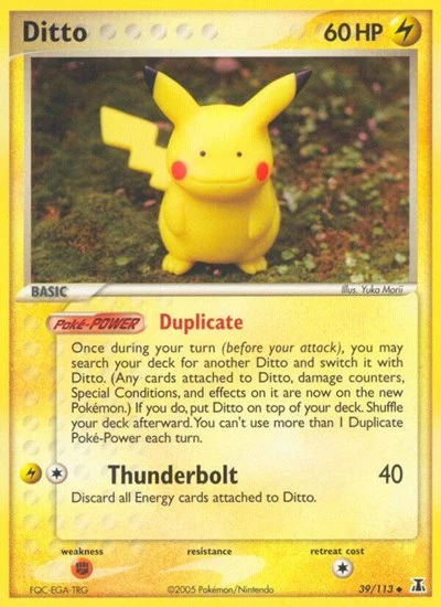 DS: Ditto - 039/113 (Pikachu) (Reverse Holofoil)