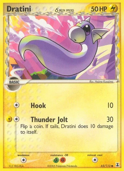 DS: Dratini - 065/113 (Delta Species) (Reverse Holofoil)