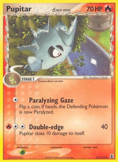 DS: Pupitar (Delta Species) (Reverse Holofoil)