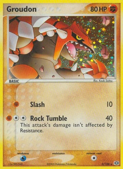 EM: Groudon - 005/106 (Reverse Holofoil)