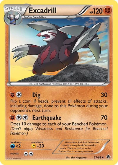 EPO: Excadrill (57) (Reverse Holofoil)