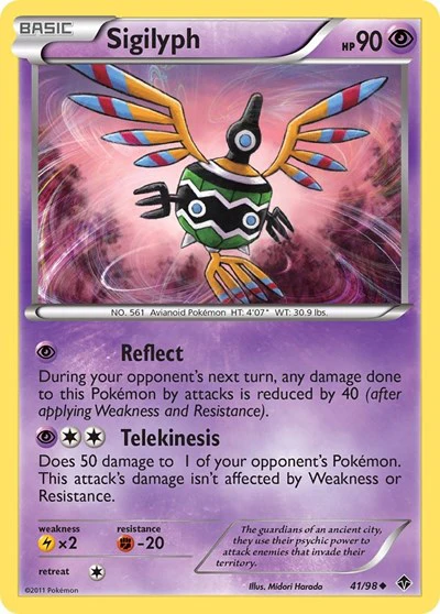 EPO: Sigilyph (41) (Reverse Holofoil)