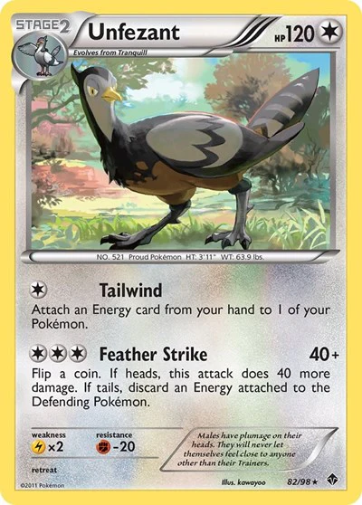EPO: Unfezant (Reverse Holofoil)