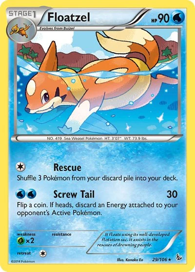 FLF: Floatzel (Reverse Holofoil)