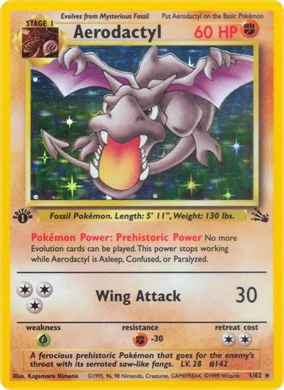 FO: Aerodactyl (1) (1st Edition Holofoil)