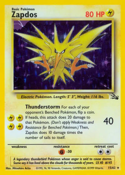 FO: Zapdos (15) (Unlimited Holofoil)