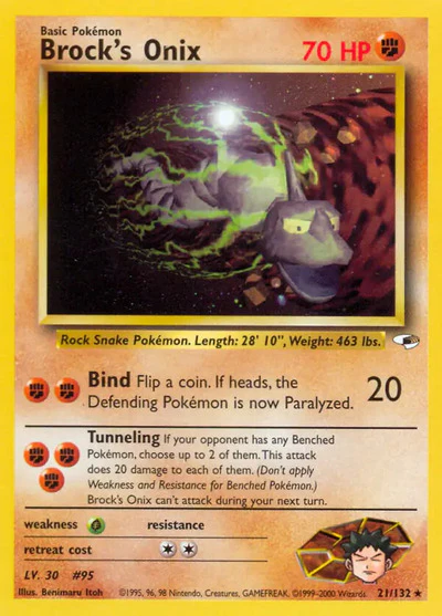 G1: Brock's Onix (21) (Unlimited)