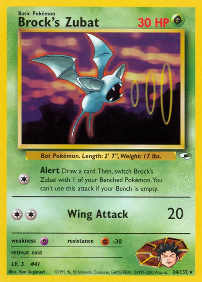G1: Brock's Zubat (24) (Unlimited)