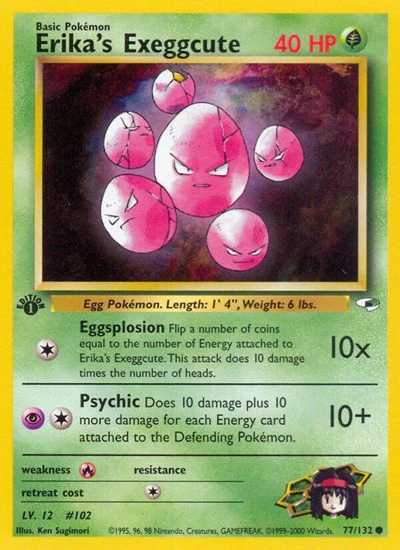 G1: Erika's Exeggcute (77) (1st Edition)