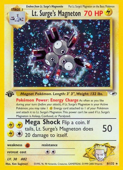 G1: Lt. Surge's Magneton (1st Edition Holofoil)