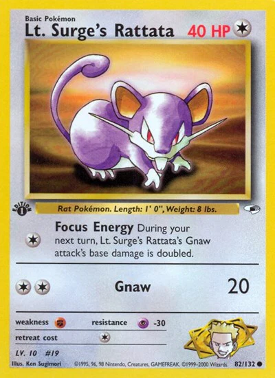 G1: Lt. Surge's Rattata (Unlimited)