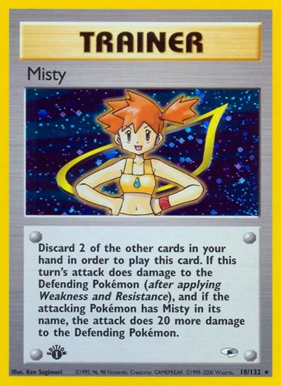 G1: Misty (18) (1st Edition Holofoil)