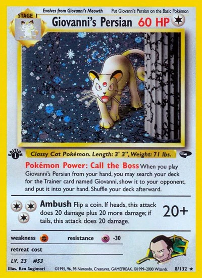 G2: Giovanni's Persian (1st Edition Holofoil)