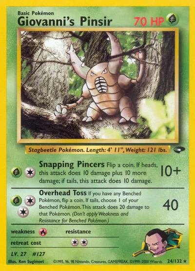G2: Giovanni's Pinsir (Unlimited)