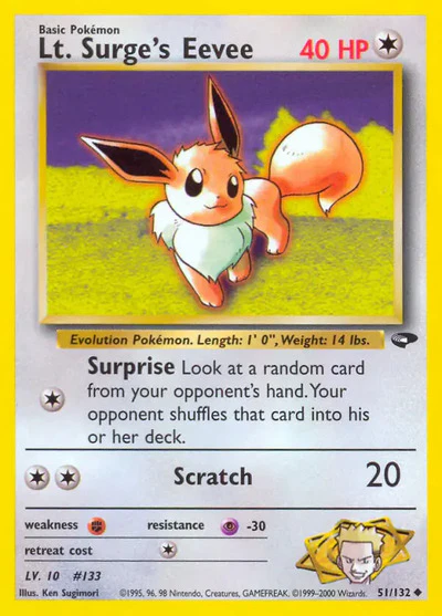G2: Lt. Surge's Eevee (Unlimited)