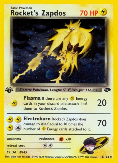 G2: Rocket's Zapdos (1st Edition Holofoil)