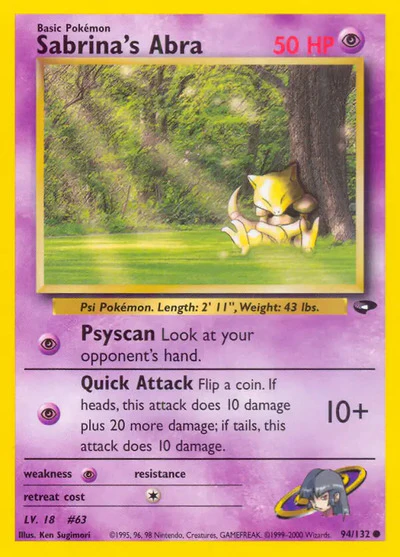 G2: Sabrina's Abra (94) (Unlimited)