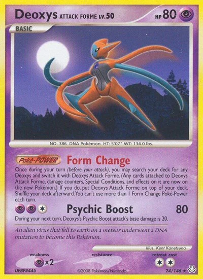 LA: Deoxys Attack Forme (Reverse Holofoil)
