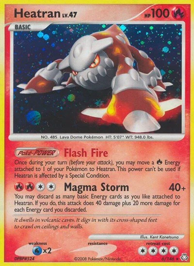 LA: Heatran (6) (Reverse Holofoil)