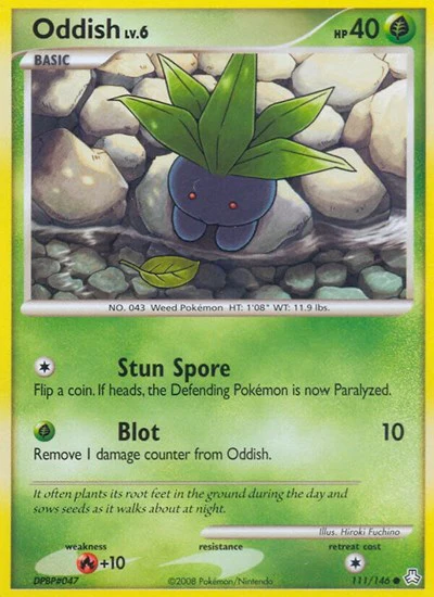 LA: Oddish (111) (Reverse Holofoil)