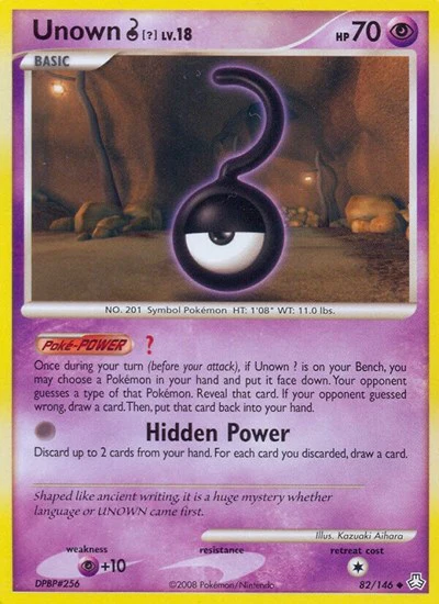 LA: Unown (?) (Reverse Holofoil)