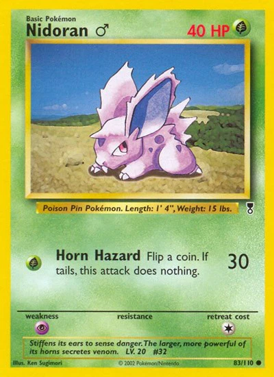 LC: Nidoran M (Reverse Holofoil)