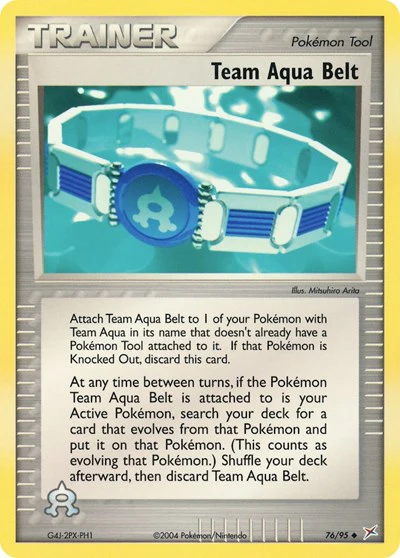 MA: Team Aqua Belt (Reverse Holofoil)