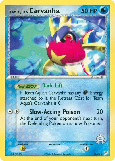 MA: Team Aqua's Carvanha - 25/95
