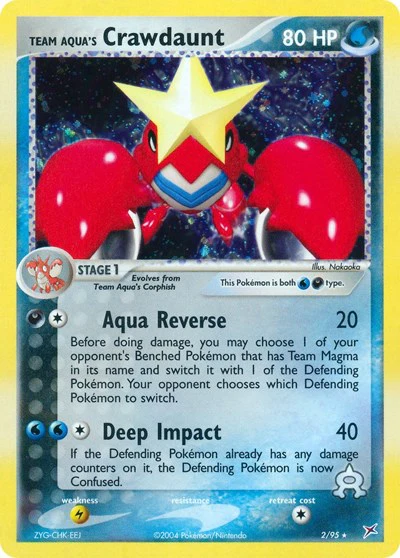 MA: Team Aqua's Crawdaunt - 2/95 (Holofoil)