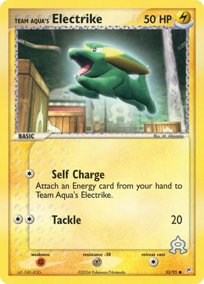 MA: Team Aqua's Electrike - 53/95 (Reverse Holofoil)