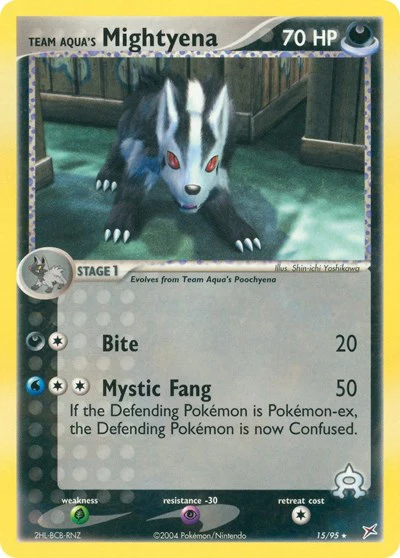 MA: Team Aqua's Mightyena - 15/95 (Reverse Holofoil)